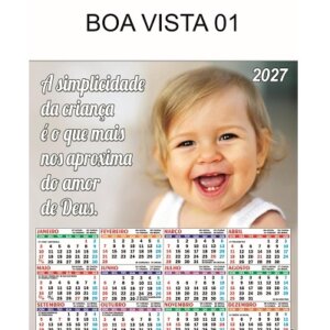 Alternative view of Folhinha de parede 2026 Boa Vista