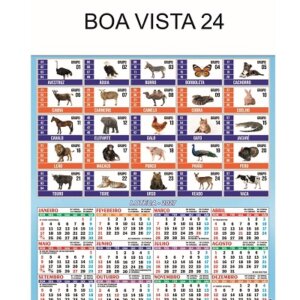 Folhinha de parede 2026 Boa Vista