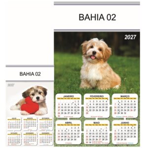 Alternative view of Calendário 2027 para parede Bahia