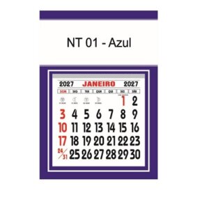 Alternative view of Calendário Imã geladeira 3x1 Niterói 2027