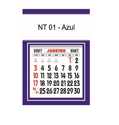 Calendário Imã geladeira 3x1 Niterói 2027 - Imagem 2