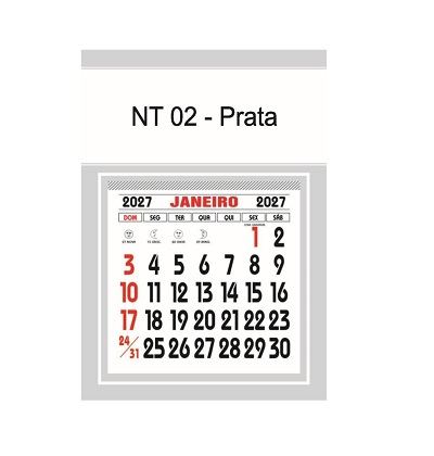 Calendário Imã geladeira 3x1 Niterói 2027 - Imagem 3