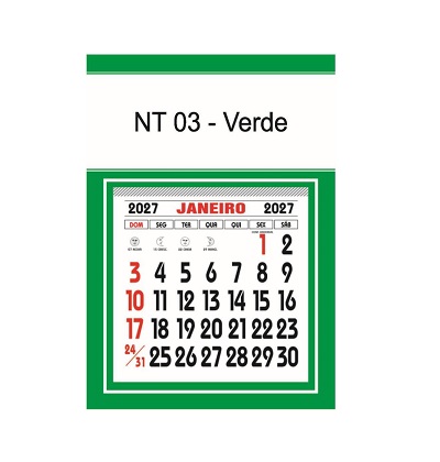 Calendário Imã geladeira 3x1 Niterói 2027 - Imagem 4