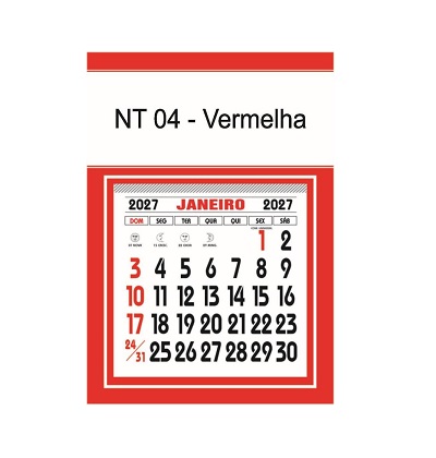 Calendário Imã geladeira 3x1 Niterói 2027 - Imagem 5