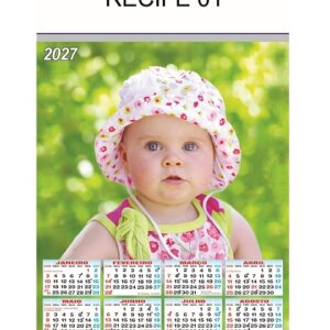 Alternative view of Calendário de papel modelo Recife