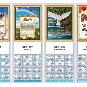 Folhinha 2027 de parede Série 100