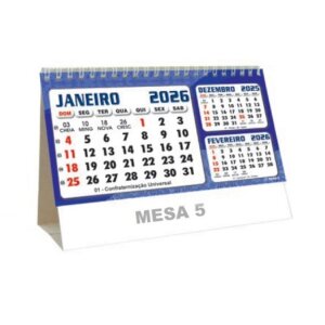 Folhinha de Mesa Wire-o 2026