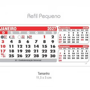 Refil 2027 para Mesa PVC Pequena