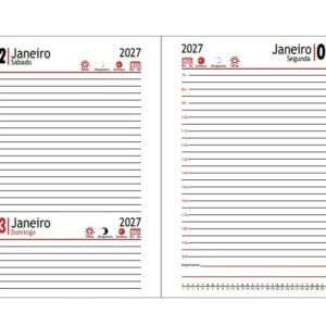 Miolo de agenda 2027 com costura