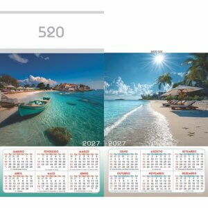 Folhinha de parede Linha 500 Ano 2027