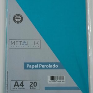 Alternative view of Papel Metálicos lisos 180 g Class Color A-4