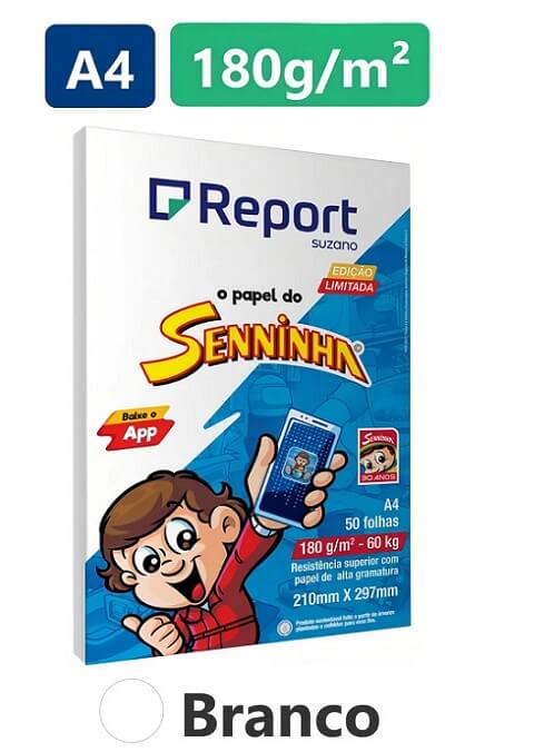 Papel sulfite A-4 Senninha Alta gramatura - Imagem 2
