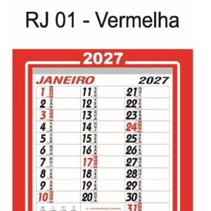 Alternative view of Folhinha Comercial 2027 Rio de Janeiro