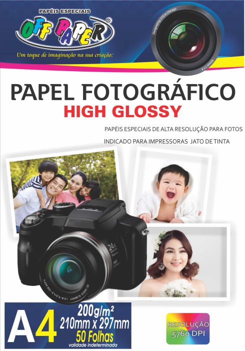 Papel Glossy 200 Gramas A 4 Brindes Diplomata 1501